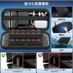 【新登場-14in1】Switch2 専用 ケース 収納 全面保護 ガラスフイルム付き 収納バッグ  耐衝撃 キズ防止 防水防塵の画像
