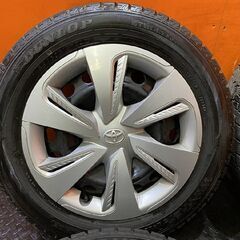 【DUNLOP WINTER MAXX WM02 185/60R15】スタッドレス【トヨタ 170系シエンタ 純正ホイール 15インチ 5.5J5HPCD100】24年製 バリ溝 (KTM437)の画像