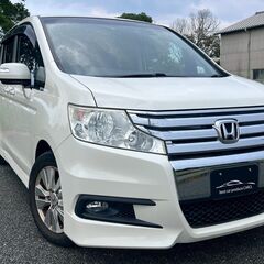 コミコミ🚘ディーラー整備車両！車検2年付！ETC！Bカメ！ナビ！フルセグTV！両側パワスラドア！ステップワゴンスパーダ！の画像