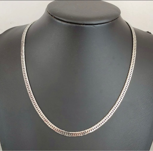 Pt850 造幣局6面ダブル 喜平ネックレス 約28ｇ 45.5㎝ 24万円