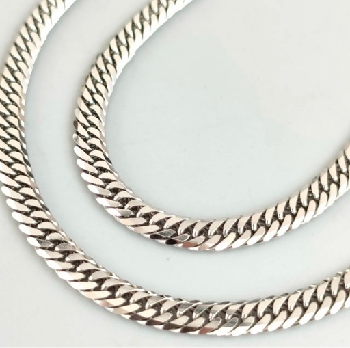 Pt850 造幣局6面ダブル 喜平ネックレス 約28ｇ 45.5㎝ 24万円