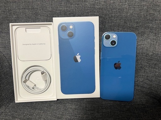 iPhone13 128GB ブルー SIMフリー 極美品