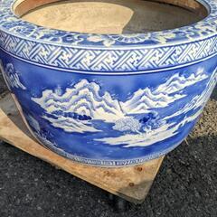 火鉢 金魚鉢 めだか鉢 アンティーク 時代物の画像