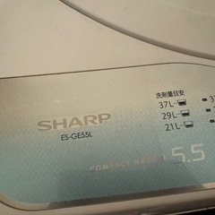 洗濯機37L SHARP（シャープ）の画像