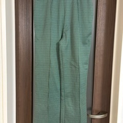 【新品未使用】チェック柄 ストレートパンツ Mサイズ