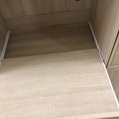 レンジ台二枚扉ベージュ【トレファク堺福田店】の画像