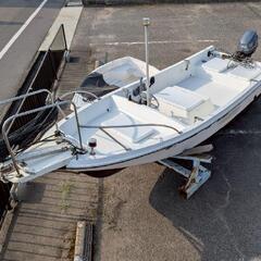 ヤマハU17F 和船 ホンデックス魚探 船底塗装完了 マロール油...
