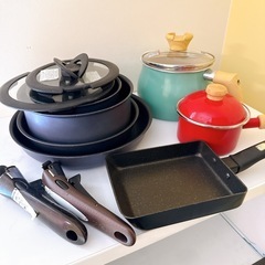 【受渡予定者決定済】IH対応調理器具セット(ティファールなど)の画像