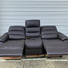 JE35 電動リクライニングソファ　3点セット【直接引取り限定】メーカー不明の画像