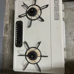 二口コンロ　魚焼き機付き
の画像
