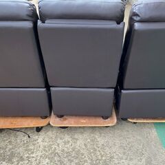 JE35 電動リクライニングソファ　3点セット【直接引取り限定】メーカー不明の画像