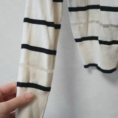 ⭐︎難あり⭐︎CROLLAボーダー透けカーディガンの画像