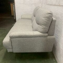 【NITORI】ニトリ 3人掛けソファ キャッツ3 グレー W1680×D850 状態良好 肘置き付き 家具 インテリア モダン家具 リビング家具 Y1806の画像