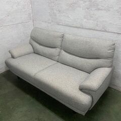 【NITORI】ニトリ 3人掛けソファ キャッツ3 グレー W1680×D850 状態良好 肘置き付き 家具 インテリア モダン家具 リビング家具 Y1806の画像
