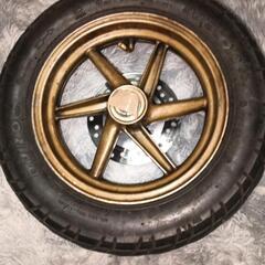 ライブdio(af35)用フロントタイヤとホイールセットの画像