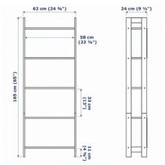 IKEA 棚 本棚 LAIVA ブラウン　の画像