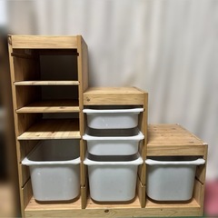 イケア　IKEA トロファスト　階段　棚　