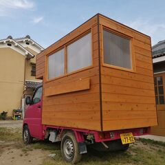 キッチンカー　軽トラオートマ　移動販売　実績アリ　新品BOX　車検ほぼ満タンの画像