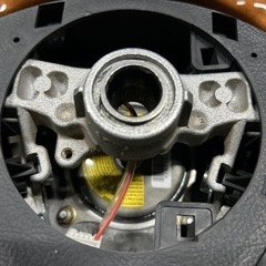  ダイハツ純正 L150Sムーヴカスタム モモステアリング ウッドコンビ OP MOMO モモ オプション ハンドル タント ミラの画像