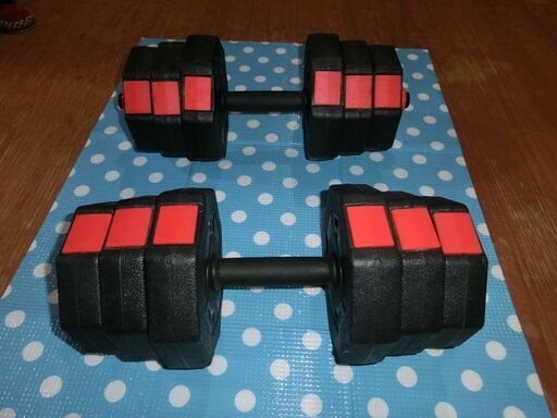 可変式　ダンベル① ダンベル可変式ダンベル9.5Kg1セット（2個）程度良好で綺麗