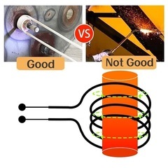 誘導ヒーターコイル 7個電磁誘導加熱コイルキット ミニインダクターコイルキットの画像