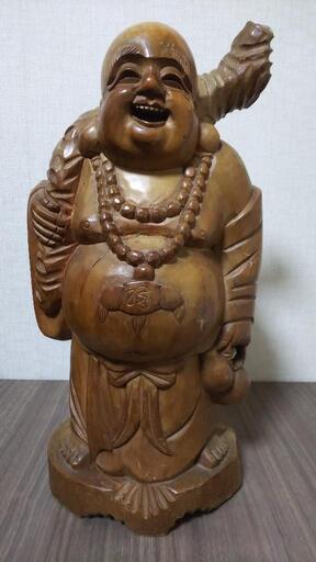 七福神の布袋尊様 縁起物 置物 インテリア 木彫り 大きめ 61OzTHnrWBL._AC_UF350,