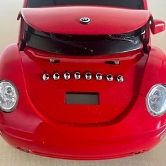 フォルクスワーゲン ニュービートル レッド CD DVD MP3 FMラジオ ポータブルオーディオプレーヤーの画像
