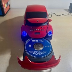 フォルクスワーゲン ニュービートル レッド CD DVD MP3 FMラジオ ポータブルオーディオプレーヤーの画像