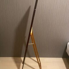 【家具2点セット】木目ローテーブル＆全身鏡｜ナチュラルカラー｜難波駅近くで手渡し可・7/28までの画像