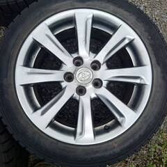 トヨタ純正 クラウン 18x8J+45 PCD114.3 GOODYEAR ICE NAVI ZEA II 235/50R18 97Qの画像