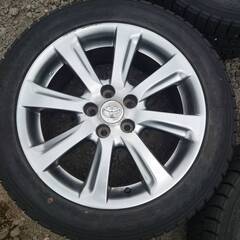 トヨタ純正 クラウン 18x8J+45 PCD114.3 GOODYEAR ICE NAVI ZEA II 235/50R18 97Qの画像