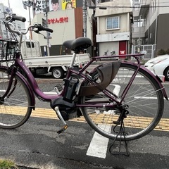 大阪府 ヤマハ 電動アシスト自転車 オリーブグリーン バッテリー