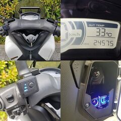 【普通免許仕様もOK】トリシティ125 SEC1Jブルーコア 2.4万km台 純正グリップヒーター 訳あり格安出品★TRIX★の画像