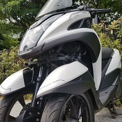 【普通免許仕様もOK】トリシティ125 SEC1Jブルーコア 2.4万km台 純正グリップヒーター 訳あり格安出品★TRIX★の画像