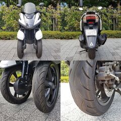 【普通免許仕様もOK】トリシティ125 SEC1Jブルーコア 2.4万km台 純正グリップヒーター 訳あり格安出品★TRIX★の画像