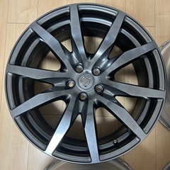 【美品】日産GT-R R35 中期 純正ホイール 20インチ フロント:9.5J+45 PCD:114.3 5H RAYS製 アルミホイール 4本の画像