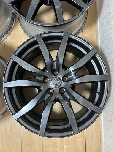 【美品】日産GT-R R35 中期 純正ホイール 20インチ フロント:9.5J+45 PCD:114.3 5H RAYS製 アルミホ