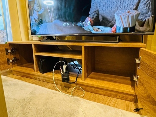 【福袋セール】 無料】木目調テレビボードお譲りします！ (GC) 志茂のテレビ テレビ台