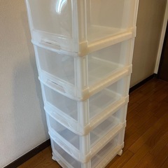 衣装ケース5段差し上げます！の画像