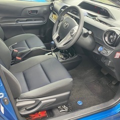 トヨタ アクア S 青フルエアロH27 車検ロングの画像
