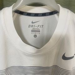 NIKE ナイキ Tシャツ 半袖Tシャツ メッシュ半袖Tシャツ　DRI-FIT サイズL ホワイト　白 Lの画像