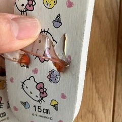 中古汚れ破れあり 女の子 ベビー キッズ マイメロ キティ ビーチサンダル 16センチ 17センチの画像