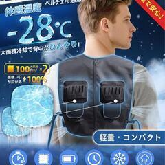 空調水冷服 ペルチェ 冷却 ベスト フリーサイズ　22000mAh 熱中症対策の画像