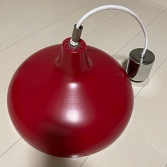 お譲りします:ペンダントライト　赤色
