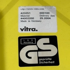 正規品　VITRA ヴィンテージ　美品　2004 イームズ　Eames サイドシェルチェア　イエロー 　の画像