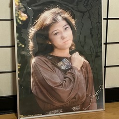 石川さゆりさんの巨大ポスターサイン入り