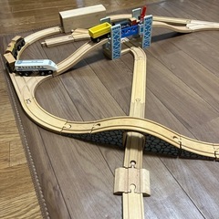 【大幅値下げ】木製レールセット(トーマスなどの電車、新幹線などの画像