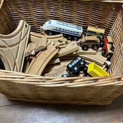 【大幅値下げ】木製レールセット(トーマスなどの電車、新幹線などの画像