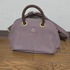 Masami Matsui ショルダーバッグ 2way モーヴ色 昭和レトロの画像