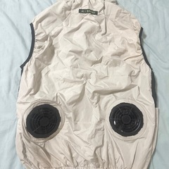 【お話し中】【バッテリー無し】空調服　ファン付きベスト　メンズM（レディースL〜LL相当）の画像